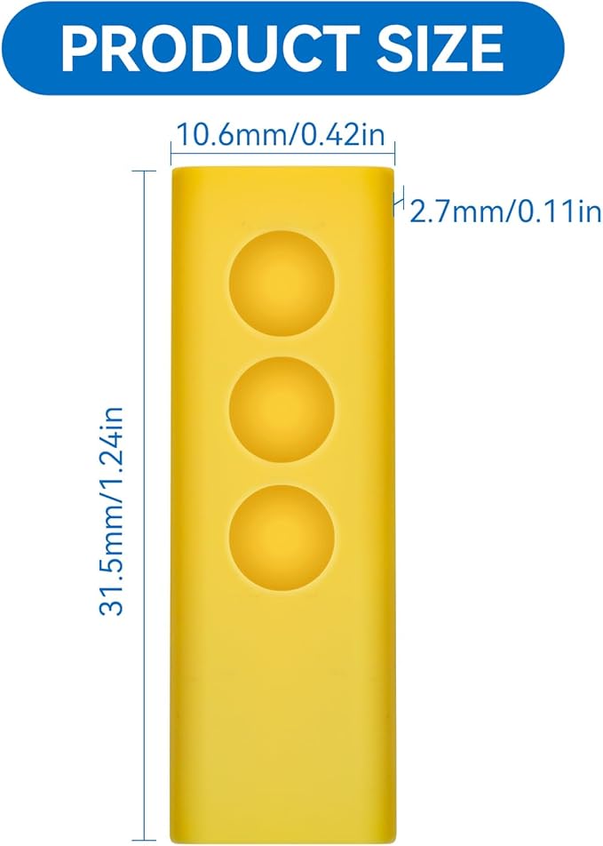 Protective Silicone Cover Case for SimpliSafe KeyFob - Arm and Disarm Remotely, Flexible Case for SimpliSafe Home Security System KeyFob - Latest Gen (Yellow)