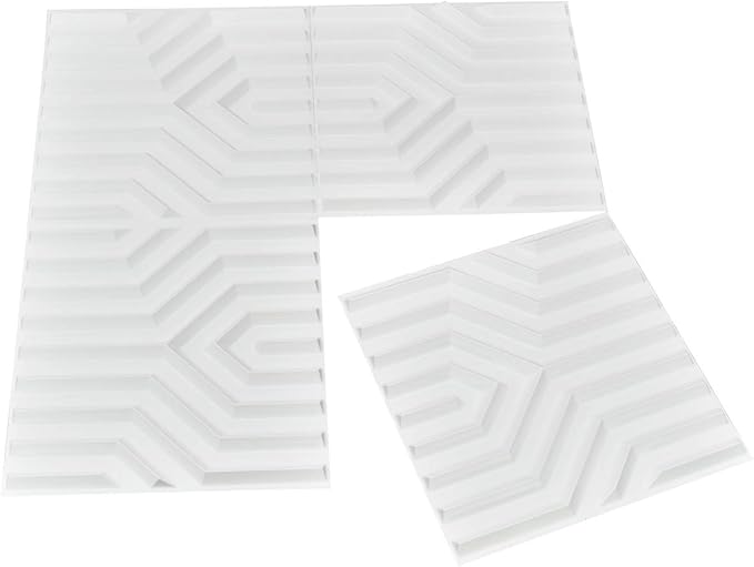 Art3d Decorative 3D Wall Panel, 32 Sq.FT PVC Interior Wall Decor for Living Room, Bedroom, Lobby, Office, Shopping Mall, White