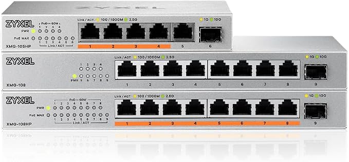 Zyxel 5 Port PoE Network Switch | 2.5Gb Multi Gigabit Switch | Unmanaged | 5X - Image 5