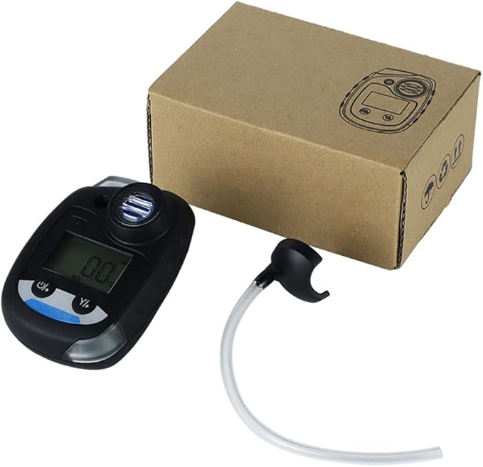 ATO Carbon Monoxide CO Gas Detector, CO Gas Monitor with Sound, Light and Vibration Alarm, 0-500ppm, with Back Clip