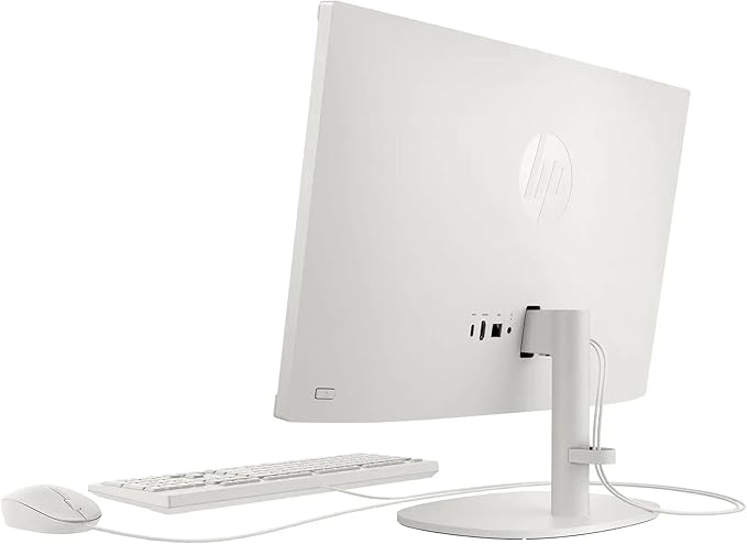 HP 21.5" FHD All-in-One Desktop Computer, Dual-Core Intel Celeron, Windows 11 Pro, Snow White (Renewed) (Snow White, 8GB RAM | 512GB SSD)