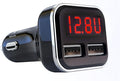 Aliavation Cigarette Lighter USB Charger with Voltage Display, 24W Dual Port Car Charger, Battery Monitor 12 Volt to Adapter Volt Meter for IP 16/15/14/13/12/11/X/8, Sam Sung, Google, Galaxy & More