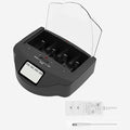 Universal Rapid Battery Charger for Alkaline, AA, AAA, C, D, 9V Ni-MH Ni-CD Rechargeable Batteries, Come with FCC & UL Certified. Black