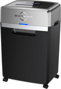 BONSEN Heavy Duty Paper Shredder, 24-Sheet Cross-Cut Shredder, 40-Min Continuous Running Time, Commercial Grade Shredder for Office, 9-Gallon Big Basket, 55dB Super Quiet, P-4 High Security (S3105)