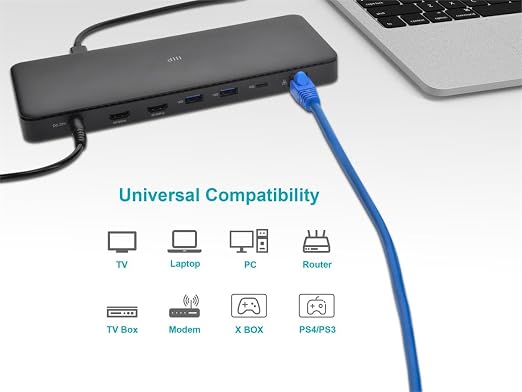 Monoprice Cat6A 3ft Blue Patch Cable Double Shielded 26AWG 10G Pure Bare Copper - Image 6