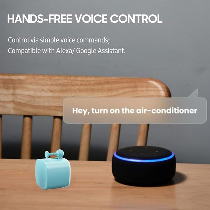Irfora Mini BT Fingerbot Home Automation Controller APP Control Voice Control Schedule Timer Fingerbot Home Appliances Switch Pusher Smart Controller (BT Gateway Required)