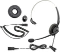 DailyHeadset RJ9 NC Mono Phone Headset for Analog Aastra Nortel Digium Polycom ShoreTel NEC Allworx Toshiba Phones Includes RJ9 and 3.5mm Adapter