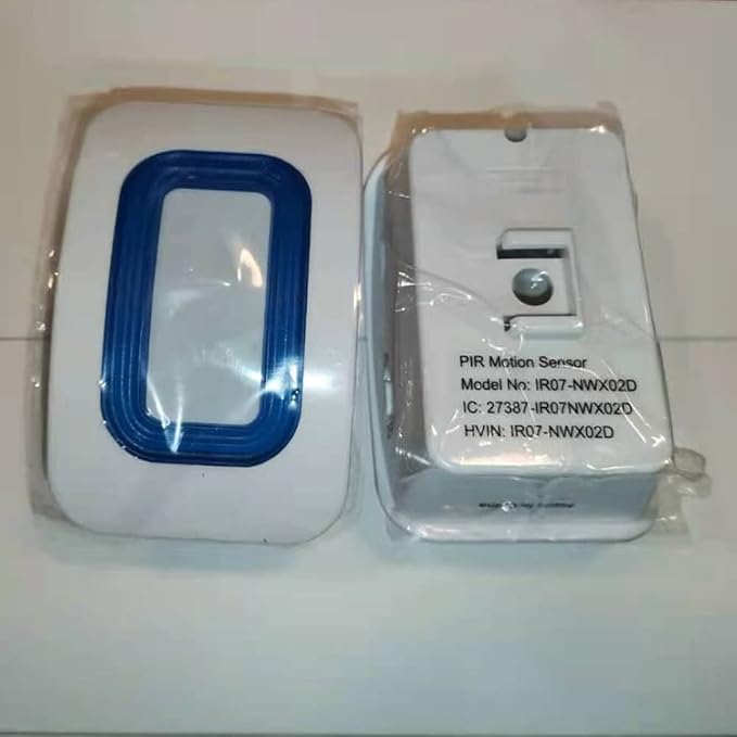 EverNary Wireless Caregiver Pager Motion Sensor Alarm Indoor Room Bed Alarms and Fall Prevention for Home/Elderly/Dementia and Kids (1 Plug-in Receiver and 1 Motion Sensor)