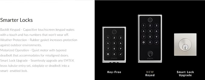 Emtek EMP21211US19 Empowered2 Electronic Touchscreen/Fingerprint Key Free Entry - Image 5