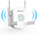NEWFAST AX1800 WiFi Extenders Signal Booster NF-RE553, Dual Band WiFi 6 Range Extender, 5.8GHz&2.4GHz WiFi Booster for Home Covers Up to 9600 Sq.ft, AP/Router/Bridge Mode, Gigabit Port, One Tap Setup