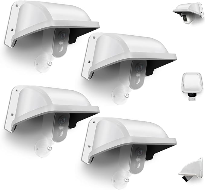 Universal Security Camera Sun Rain Cover Shield, Plastic Protective Proof by KURIAUDDO