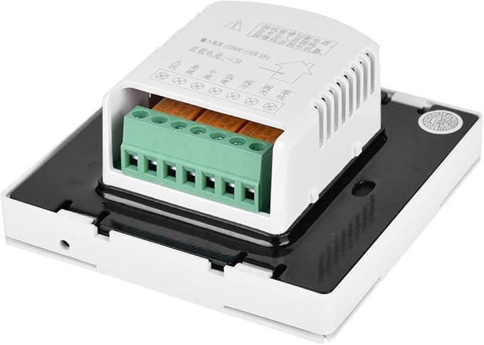 Ymiko Central Thermostat for AC and Heating, LCD Display Temperature Controller for Fan Coil Units, Home Cooling and Warming System