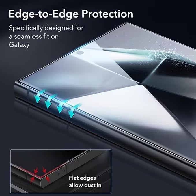 XDesign [3+2 Pack Galaxy S26 Ultra Screen Protector, 9H Tempered Glass Scratch - Image 5