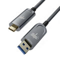 Fiber Optic USB A to USB C Cable 50ft, 10Gbps Active Optical Long-Distance by FiberOpticUSBCExperts