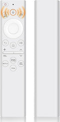 Replacement Voice Remote Control for All Samsung TVs, Universal Remote for All Samsung TV Curved Frame UHD QLED LED 4K 8K Smart TVs, 4 Shortcut Buttons, White