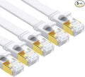CAT8 Ethernet Cable, 6ft 5 Pack Flat CAT8 Patch Cord, Faster than by Yauhody