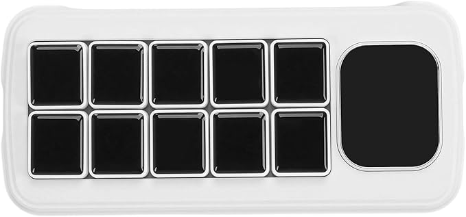 VELATEMOR AI Voice Control Panel, 10 LCD Mechanical Buttons 2.01 Inch Auxiliary Screen, with AI Voice Recognition and One Key Macro, for OS X Smart Home Automation (Black)