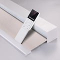 ZSHINE Motorized Blackout Roller Blinds Customize Width Remote Control Wireless and Rechargeable Roller Shades for, Home, Office, Hotel,Restaurant and Cinema(82067A)