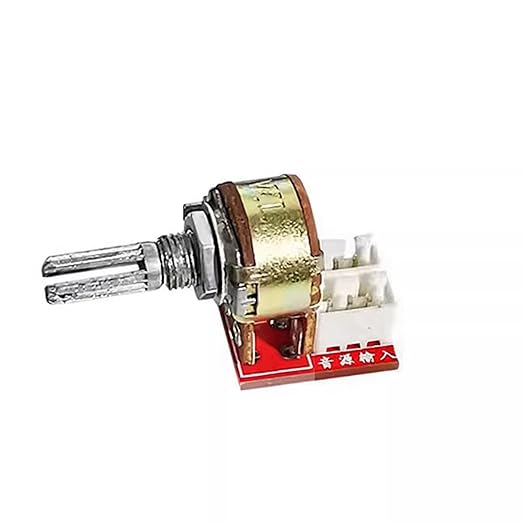 Double Gang Potentiometer Sound Control Module B10K/B50K/B100K for Auditory Projects Stereo Adjustment Board Double Gang Potentiometer