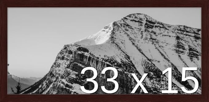 Frame It Easy 33 x 15 Merlot Wood Frame (Derby)