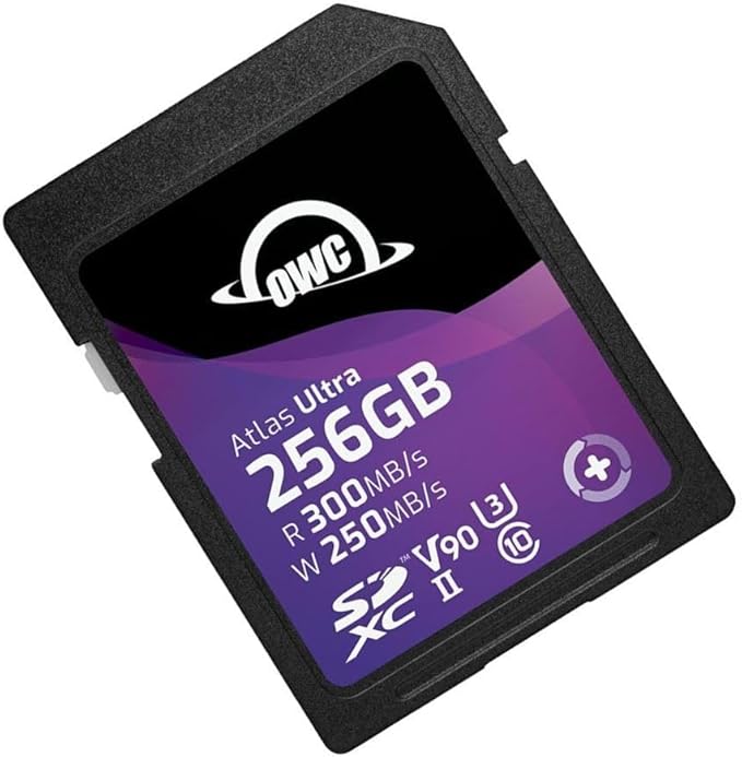OWC Atlas Ultra 256GB SDXC UHS-II V90 Media Card