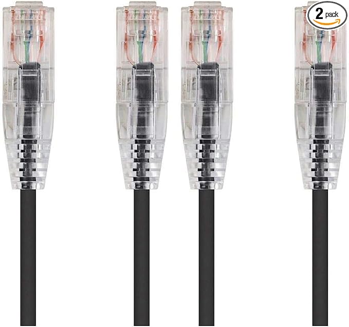 Monoprice Cat6 Ethernet Patch Cable, Snagless RJ45, CMR Riser Rated, Pure Bare by Monoprice