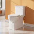One-Piece Toilet with Classic Design, ADA Height, 1.28 GPF, Durable Ceramic Toilet for Bathroom, CUPC Certified