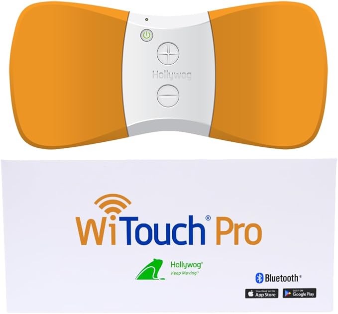 WiTouch Pro TENS Unit for Back Pain Relief & Recovery, Wireless, Wearable Muscle Stimulator, Made in USA, Gel Pads Included