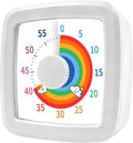 MEPHILIMIA Visual Timer Kids/Adults 60 Minutes Rainbow Countdown Timer Time Management Tool Desk with Large Screen Time Management Tool for Kitchen School Office