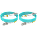 OM3 LC LC Fiber Patch Cable, 165ft Multimode Fiber Optical Cable, Options by RamboCables