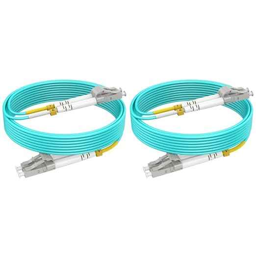 40m OM3 Multimode Fiber LC to LC Fiber Patch Cable, Options 7in~500ft, Fiber by RamboCables