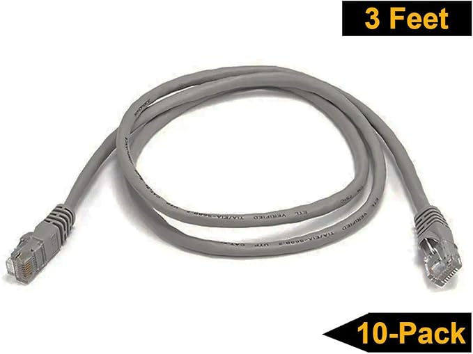 iMBAPrice 1' Cat5e Network Ethernet Patch Cable, 10 Pack - Image 4