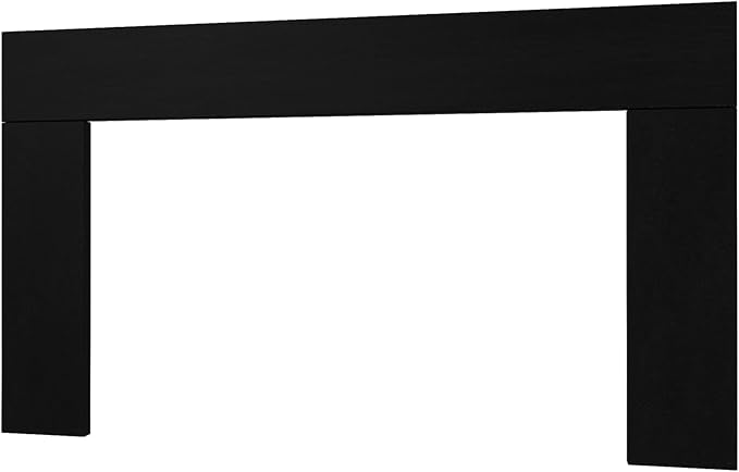 44.5" W x 25.7" H Trim Kit Designed for Electric Fireplace Insert, Black