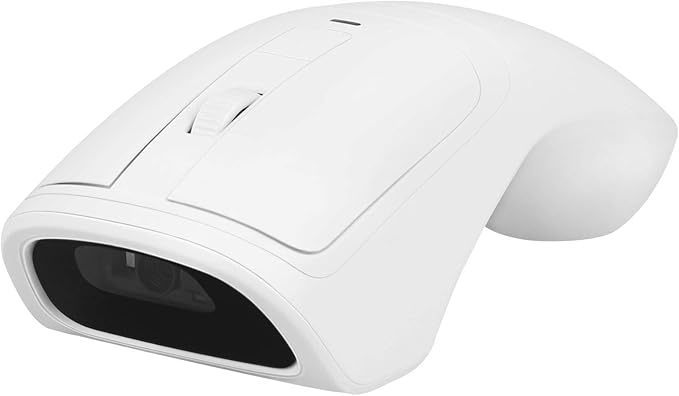 THARO New Wireless Mouse Barcode Scanner, 2-in-1 Design 2D Handheld Barcode Scanner with Wireless Mouse Functions for POS System,Store,Supermarket, Warehouse.(Black)