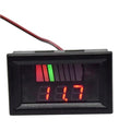 Battery Charge Level Indicator Car Battery Capacity Meter Tester Checker 12V-60V Red Motorcycle Checker Auto Tester Fuel Gauge Indicator