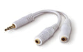 Belkin 3.5mm Audio Splitter – Dual Headphone and Speaker Jack Adapter for Sharing Music or Videos – Compatible with iPhone, iPad, Laptops, Tablets, and Other Devices with AUX Port – White