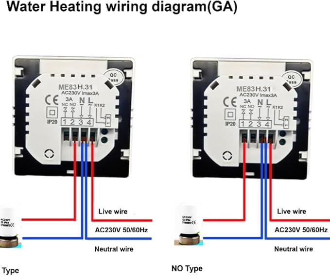 Wired Digital Room Thermostat With LCD Display Temperature Controller Programmable 5+2, 6+1, 7 Day Modes Boiler Temperature Controller Lock And Anti Freeze Features