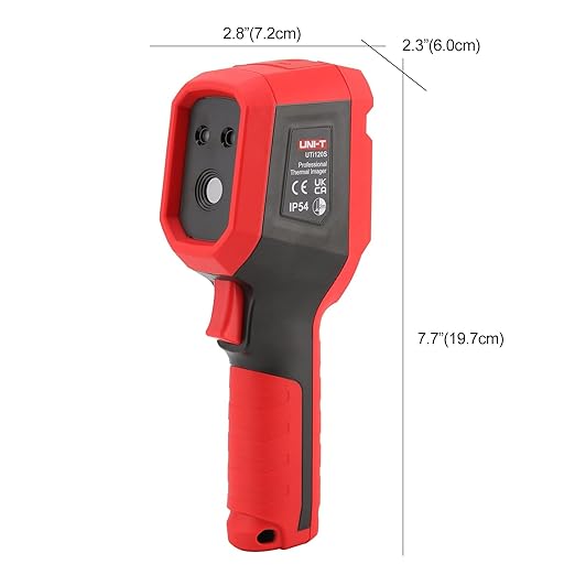 UNI-T UTi120S Infrared Thermal Camera 120x90 IR Resolution Handheld Thermal Imaging Camera 10800 Pixels,Thermal Imager,2 Meter Drop Durability IP54 Rechargeable 16GB MicroSD