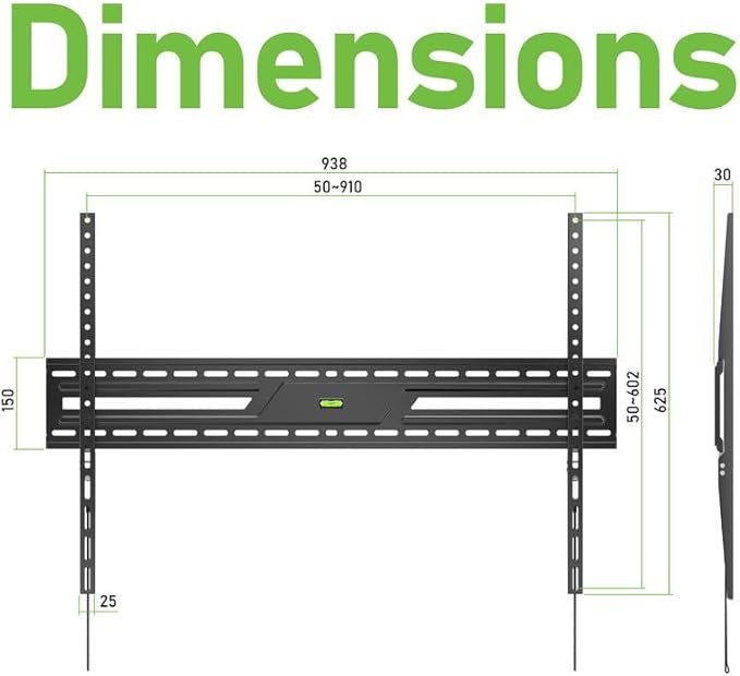 Ultra Slim Flush TV Wall Mount Bracket for Samsung Neo QLED 8K QN900D QN75QN900FAFXZA 75Inch - 1.2" Low Profile, Industrial Grade 165lbs, Easy Installation