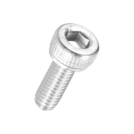 Kozelo 50pcs Socket Head Cap Screws - [M2.5-0.45 x 8mm] 304 Stainless Steel Allen Socket Drive for Electrical Motor 3D Printing Fan Engine Replacement Use, Silver