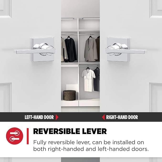 Kwikset Casey Hallway Passage and Bed/Bath Privacy Door Handle 2 Pack, 1 - Image 5