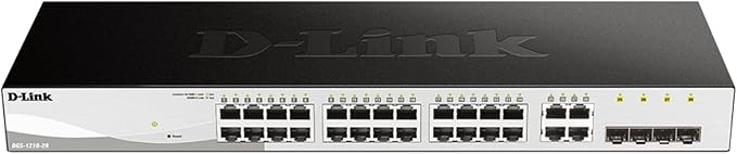 D-Link 28-Port Gigabit Smart Managed Switch | 24 GbE + 4 SFP Combo Ports | L2+ by D-Link