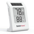 BaldrTherm Digital Thermometer and Humidity Meter, Solar-Powered 2.2" Indoor by BaldrTherm