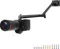 Mippko Articulating Camera Wall Mount with 1/4"-20 Threaded Compatible with DSLR/Security/Webcam/Action/LED Light/CCTV POV Camcorder Cameras,Adjustable Aluminium Alloy Arm Metal Base