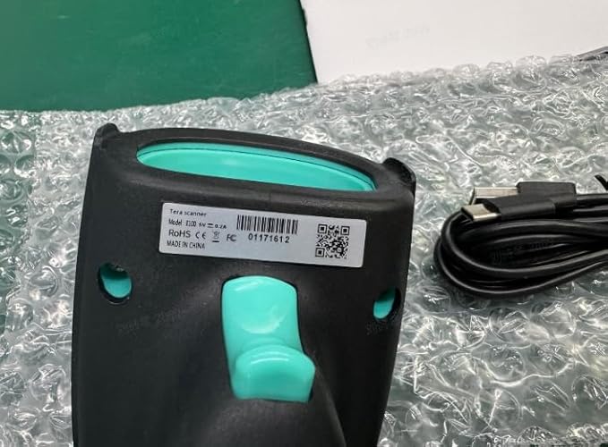 Tera 1D 2D QR Barcode Scanner Wireless with Stand, Heavy Duty Industrial IP66 Drop Resistance, Image Scanning Handheld Reader Compatible for Bluetooth with Vibration Alert Model 8100, Battery Powered