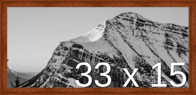 Frame It Easy 33 x 15 Russet Wood Frame (Derby)