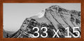 Frame It Easy 33 x 15 Russet Wood Frame (Derby)
