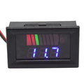 Battery Charge Level Indicator Universal Car Battery Capacity Meter Tester Checker 12V-72V Blue Car Tester Motorcycle Checker Capacity Meter