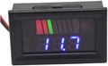 Battery Charge Level Indicator Universal Car Battery Capacity Meter Tester Checker 12V-72V Blue Car Battery Tester Motorcycle Battery Checker Battery Fuel Gauge Indicator Battery Capacity Meter Teste