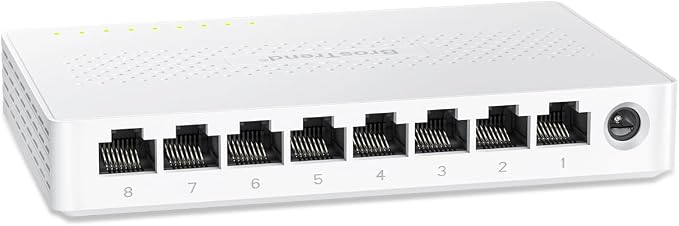 BrosTrend 2.5Gb Switch, 8 Port Network Switch 2.5 Gigabit, Unmanaged Ethernet by BrosTrend